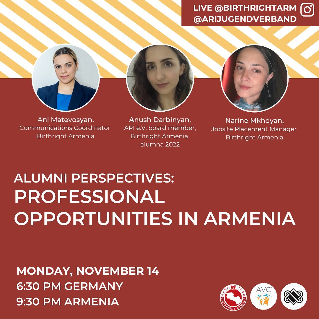 Birthright Alumni Perspectives: Professional Opportunities in Armenia