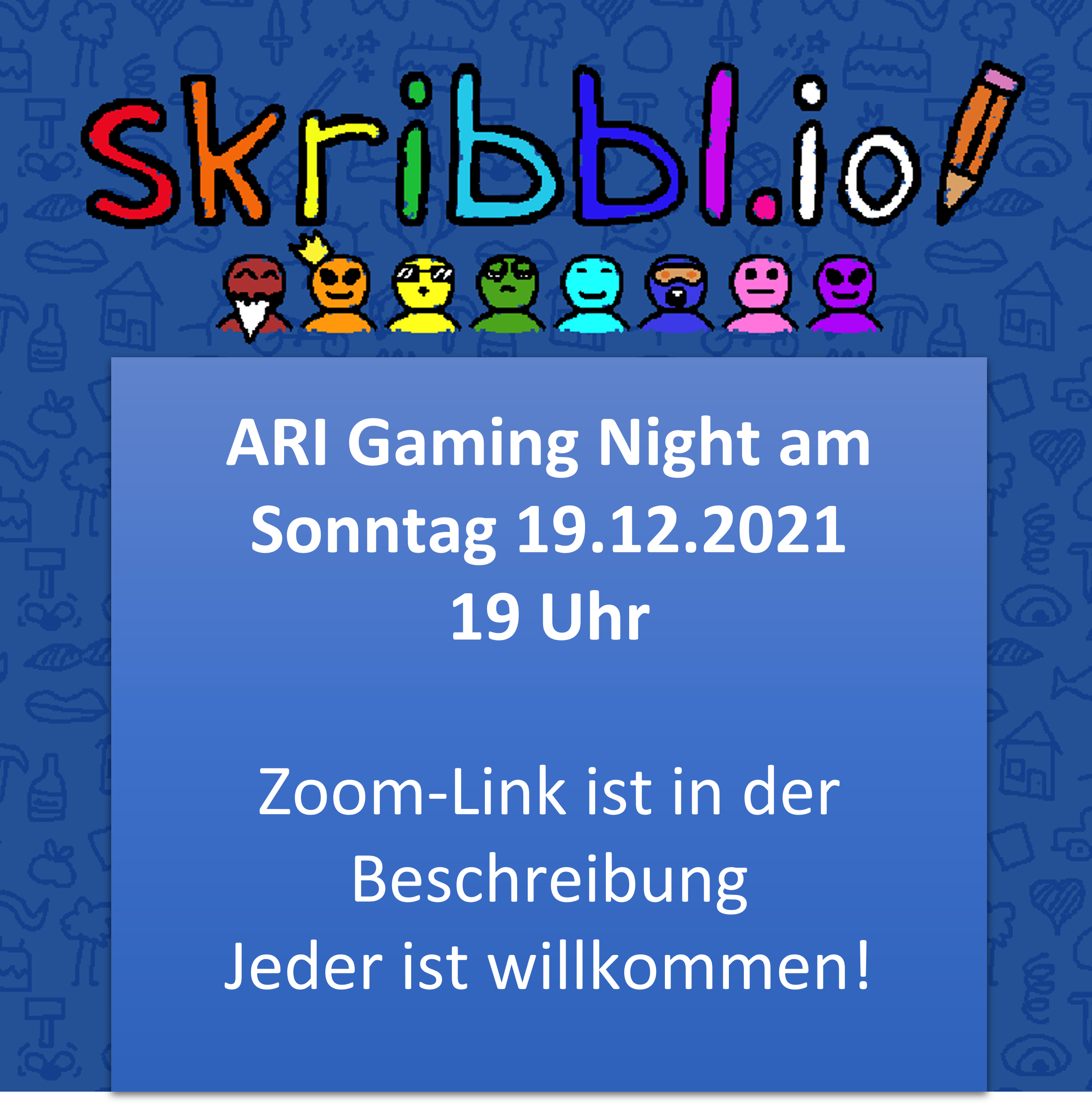 ARI Online Games Night, gemütlicher Online Spieleabend
